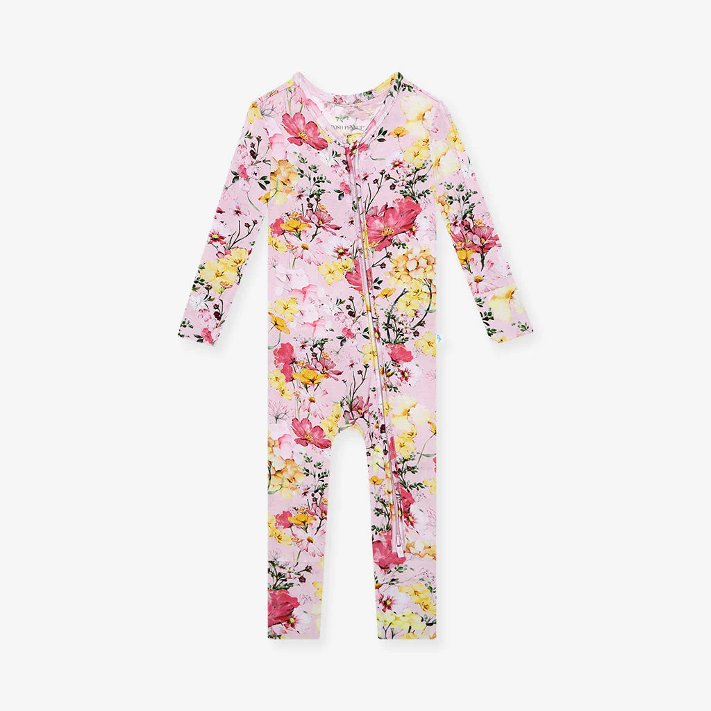 Gaia Footie Ruffled Zippered One Piece