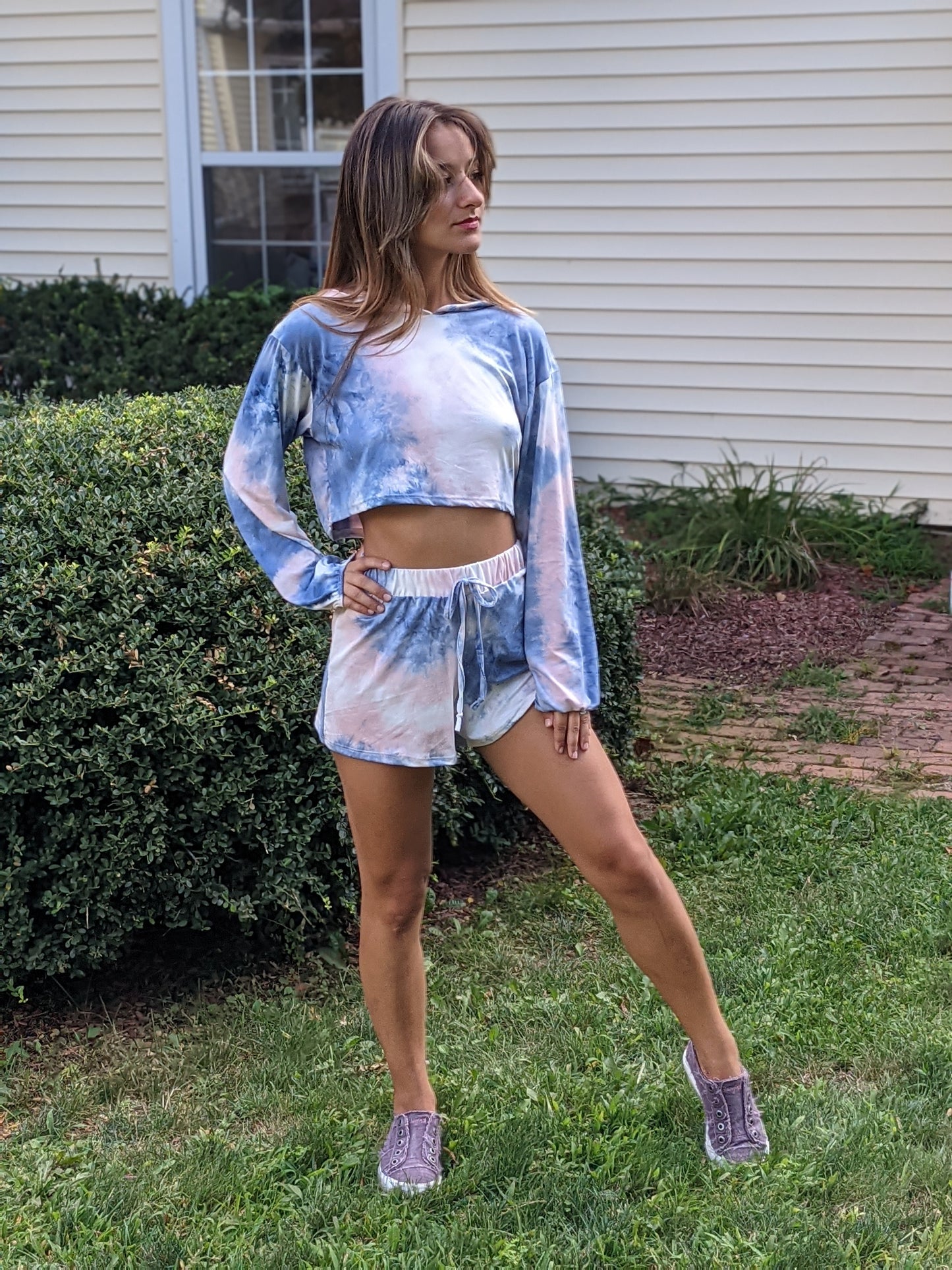 2pc Tie Dye Short Set