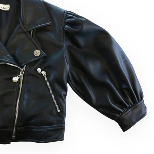 Black Lantern Slv Leather Jacket