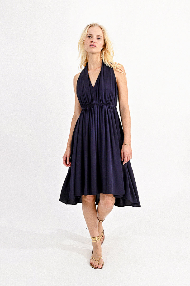 Dark Navy Woven Dress