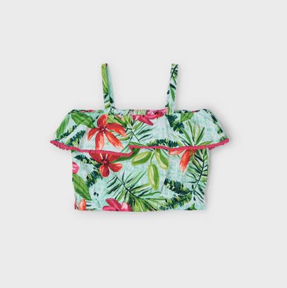 2pc Hawaiian Print Top w Shorts