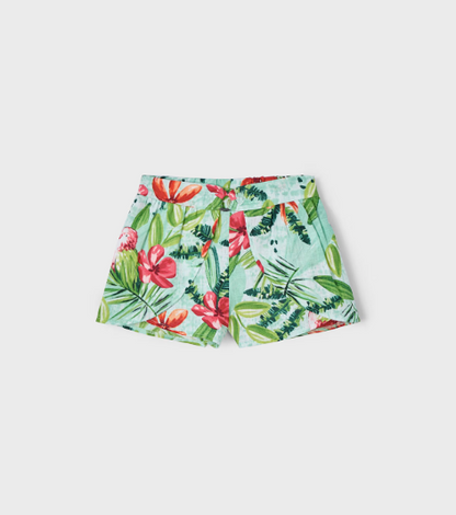 2pc Hawaiian Print Top w Shorts
