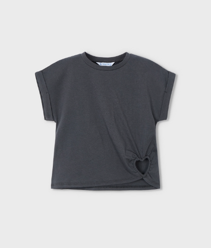 Charcoal SS Heart Shirt