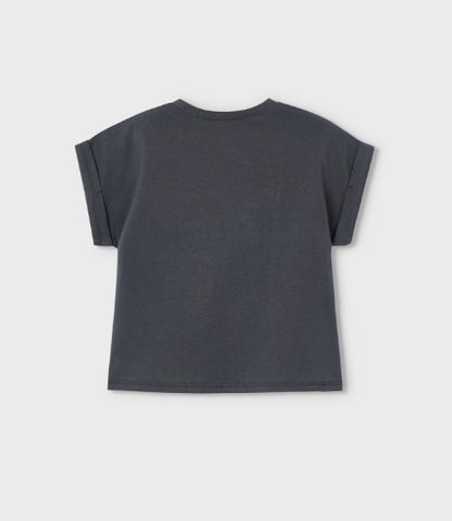 Charcoal SS Heart Shirt