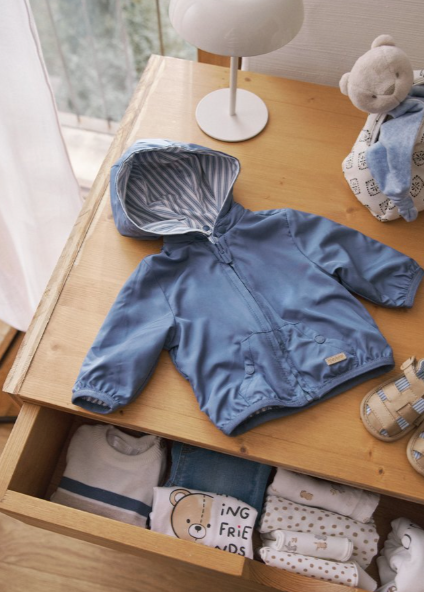 Denim Blue Reversible Windbreaker