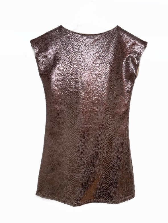 Copper Snake Sheath Dress