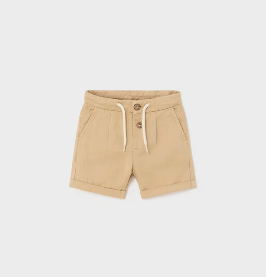 Linen Look Shorts w Cuff