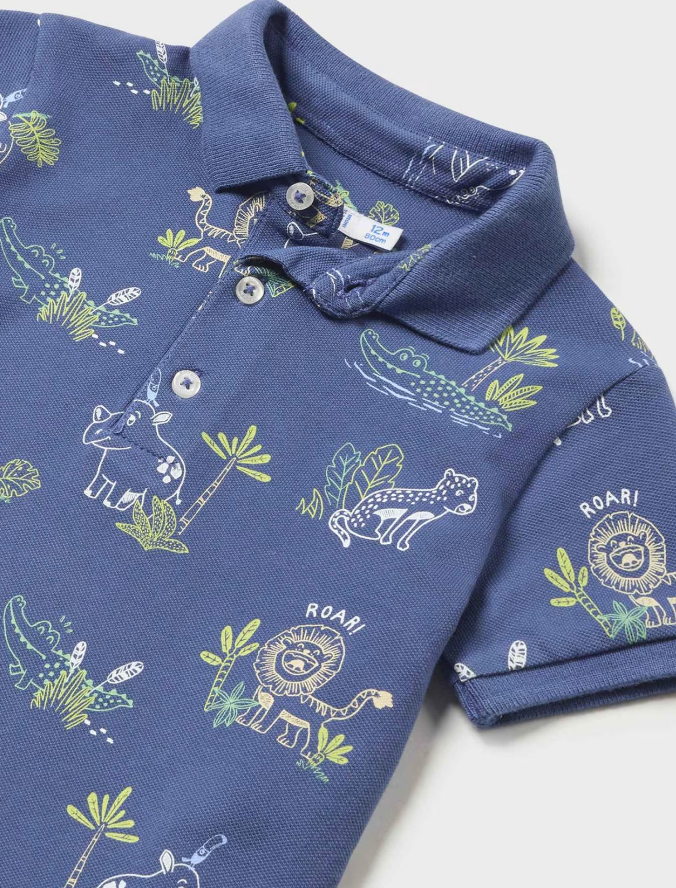 Indigo SS Polo Top