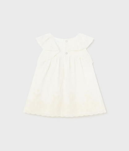 Off White Embroidered Dress