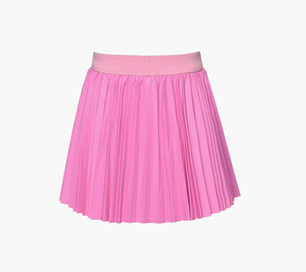 Pink Leather Skirt