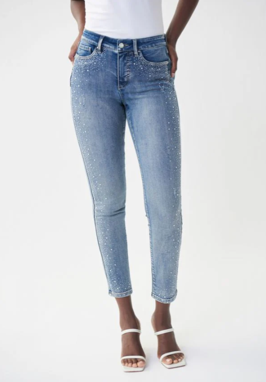 Rhinestone Denim Pant