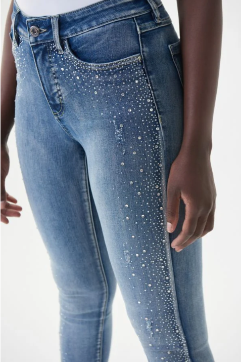 Rhinestone Denim Pant