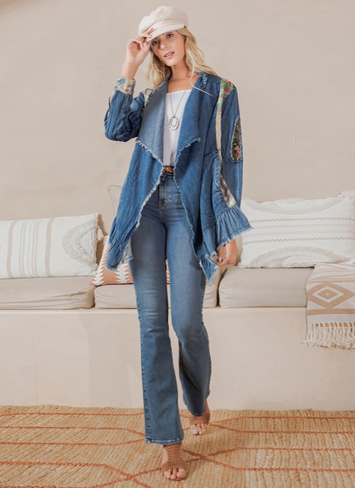Denim Patchwork Jacket