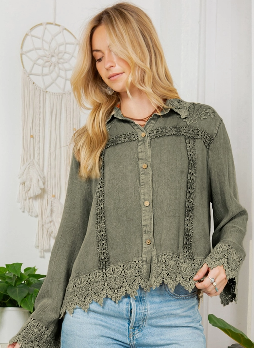 Sage Oversized Jacket/Shirt