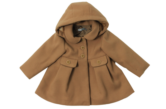 Camel Coat with Hood