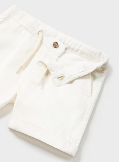 Linen Look Shorts w Cuff