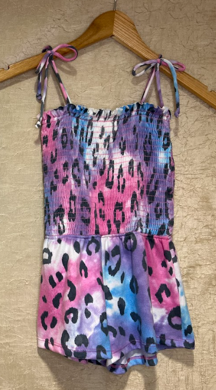 Multi colored Leopard Romper