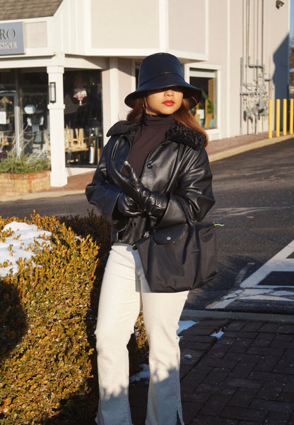 Black Vegan Leather Jacket