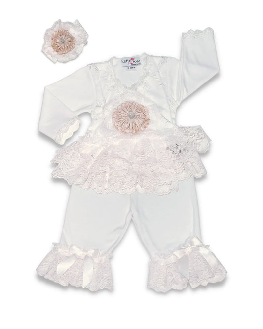 2pc Tu Tu LS Lace Set