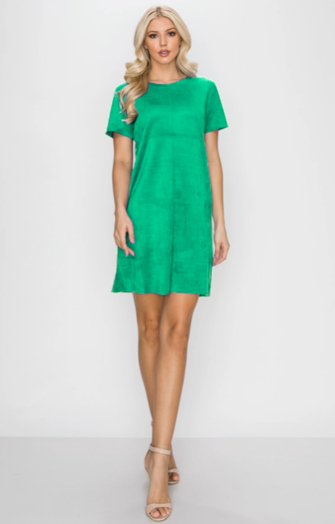 Green Audrey Dress with Pockets