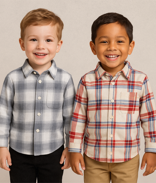plaid shirt kids, button down plaid shirt boys, button down plaid shirt girls, flannel style kids shirt, back to school outfits, school outfits, pre-k clothing, boutique kids plaid shirt, trendy plaid shirt for kids, fall kids clothing