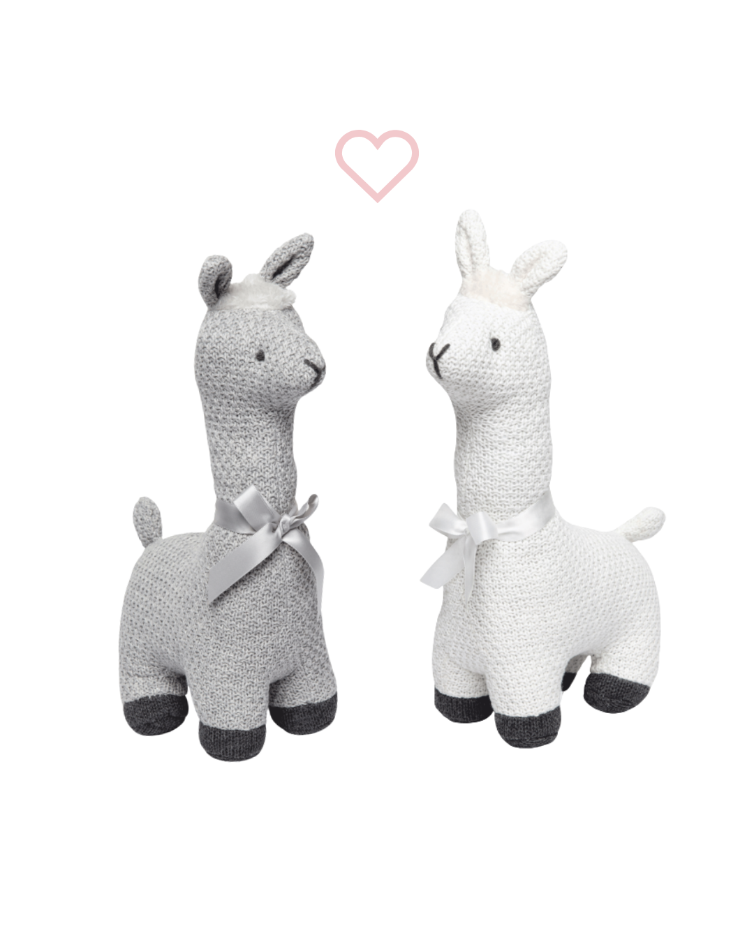 llama stuffed animal toy, knitted llama plush, neutral nursery stuffed animal, baby shower gift plush llama, soft cuddle toy llama, boutique baby plush animals, unisex baby stuffed toy, nursery décor stuffed animal, hand-knit llama doll, plush llama with bow