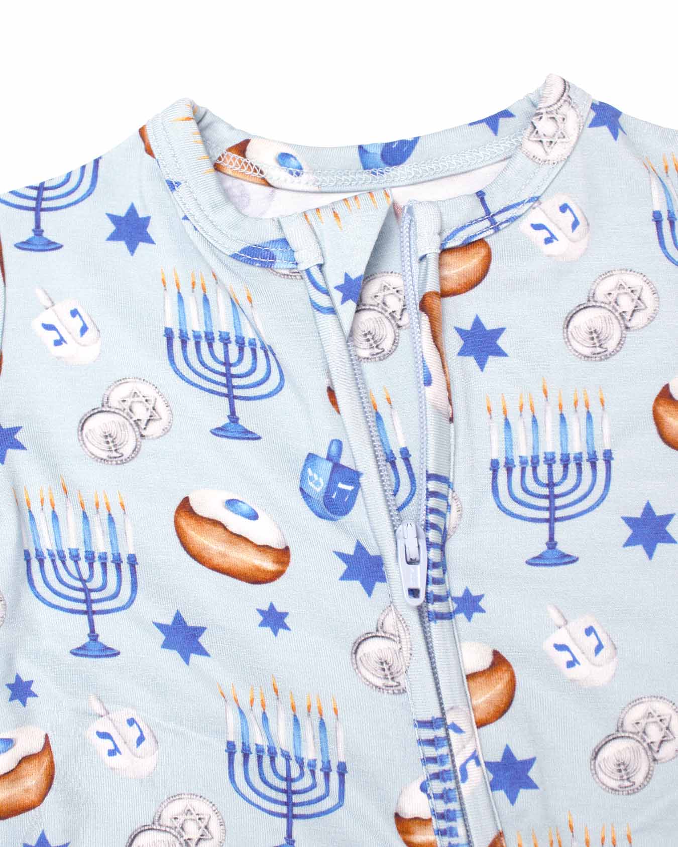 Zohar Hanukkah Zippered Footy
