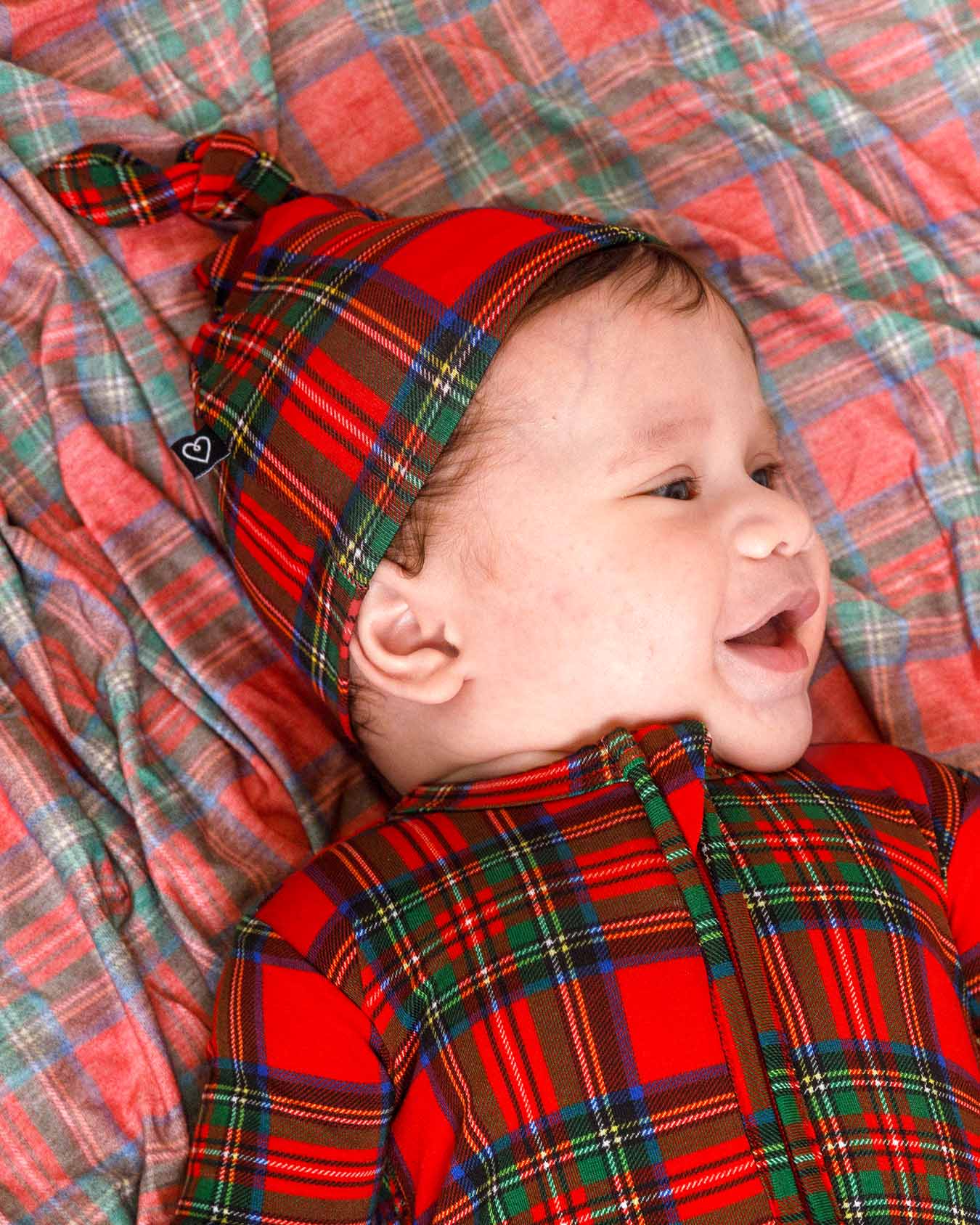 plaid baby footie pajamas, red plaid holiday footy, Christmas baby sleeper zippered, toddler holiday pajamas footed, December plaid zip pajama, festive baby footy sleepwear, boutique holiday kids pajamas, plaid Christmas morning outfit, newborn holiday sleepwear, unisex plaid footy pajamas