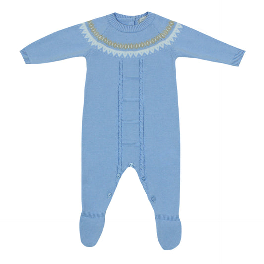 Blue Knit Coverall