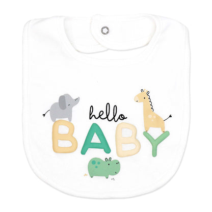 neutral baby shower gift set, unisex newborn gift bundle, 5 piece baby clothing set, newborn take home outfit set, boutique baby shower gift ideas, gender neutral baby gift pack, newborn essentials with hat and bib, unisex baby animal print clothing, boutique infant gift set unisex, cotton newborn neutral gift box