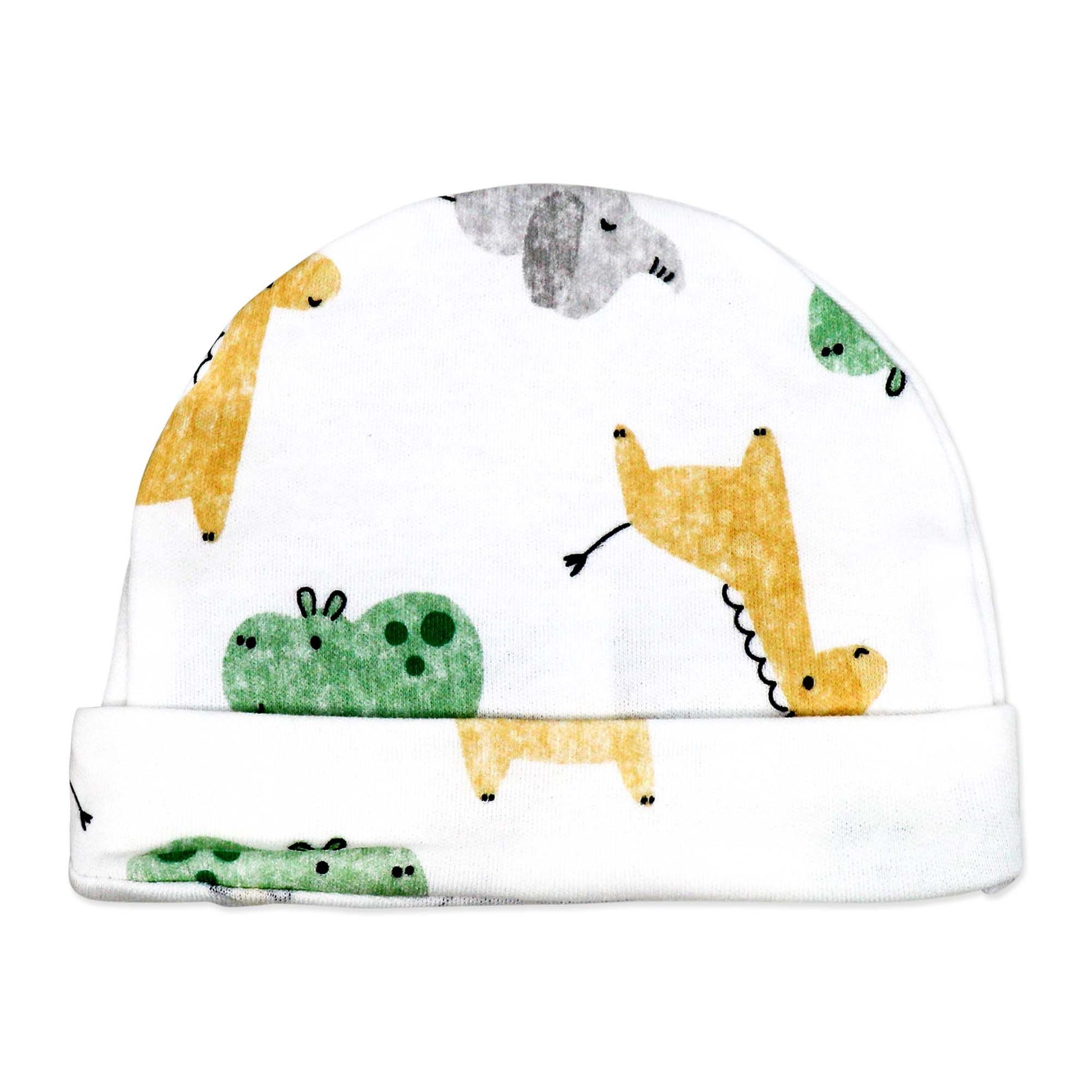 neutral baby shower gift set, unisex newborn gift bundle, 5 piece baby clothing set, newborn take home outfit set, boutique baby shower gift ideas, gender neutral baby gift pack, newborn essentials with hat and bib, unisex baby animal print clothing, boutique infant gift set unisex, cotton newborn neutral gift box