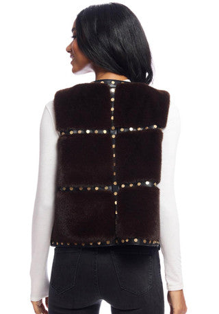 Espresso Giselle Studded Vest