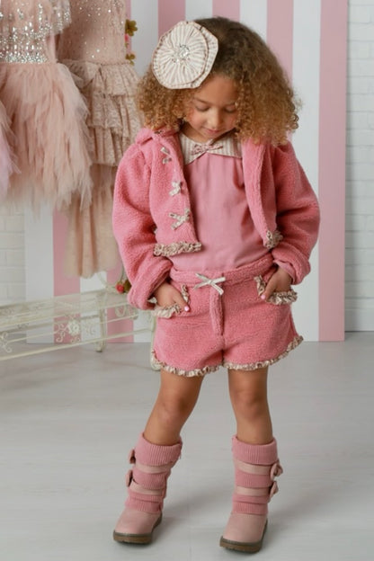 3pc Margot French Rose Short Set