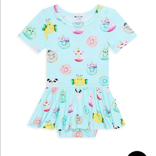Donuts Short Sleeve skirt Bodysuit