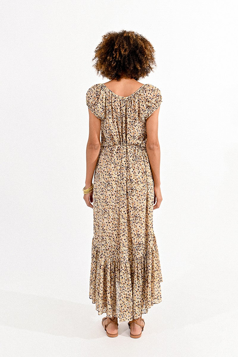 Beige Multi Maxi Dress