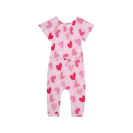 Daisy Love - Flutter Sleeve Jumpsuit w Snaps