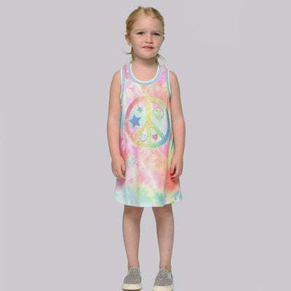 A Line Dress w Peace Sign