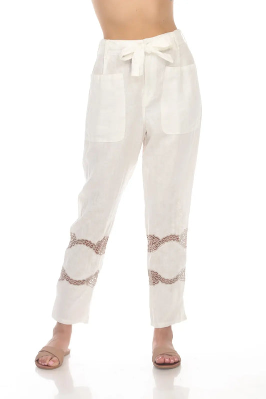 Antique white highwaist pant