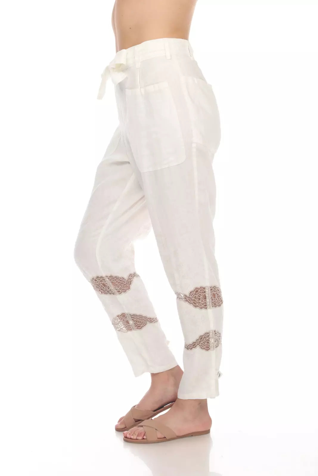 Antique white highwaist pant