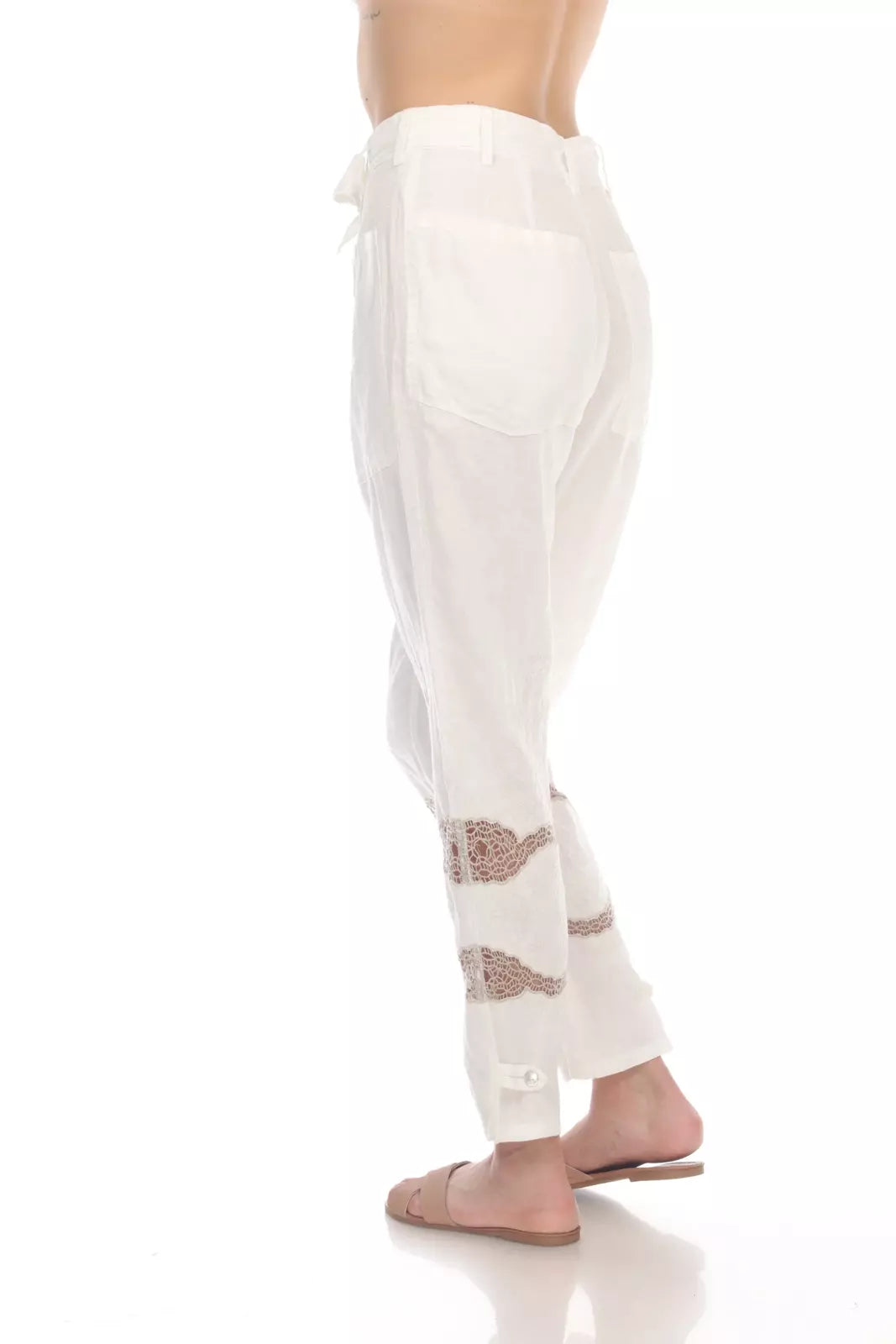 Antique white highwaist pant