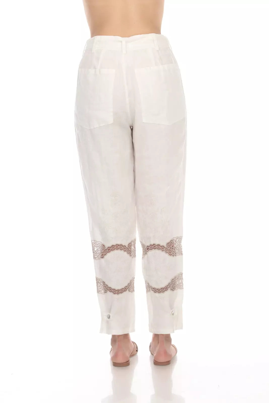 Antique white highwaist pant