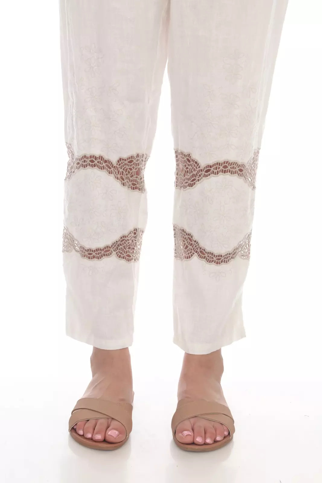 Antique white highwaist pant