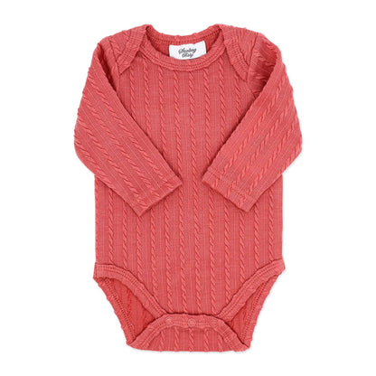 baby girl 3 piece outfit set, newborn rose knit clothing, boutique infant outfit with hat, ribbed onesie and pant set, baby girl fall outfit, infant girl cozy knitwear, newborn take home outfit girl, boutique baby shower gift set, toddler girl rose pink clothing set, cute infant girl matching set