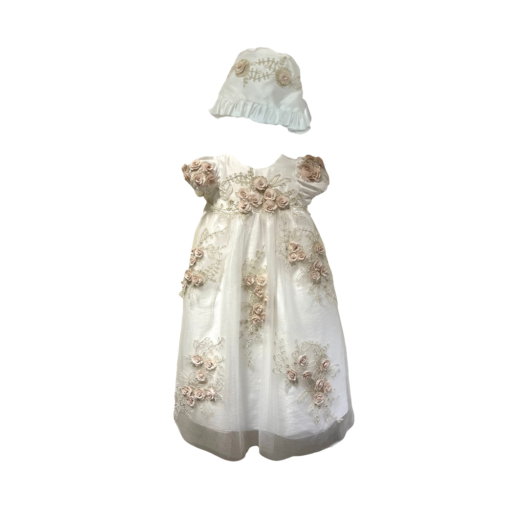 Off white scattered flower dress