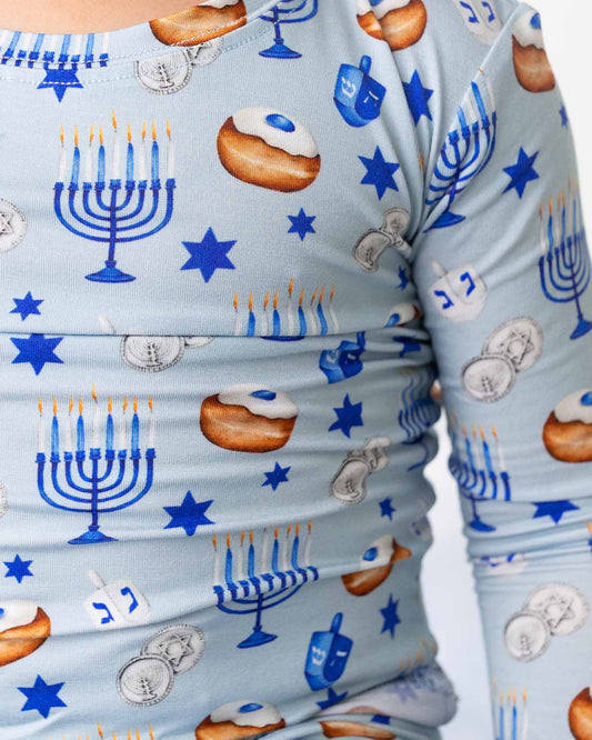 Zohar Hanukkah Zippered Footy