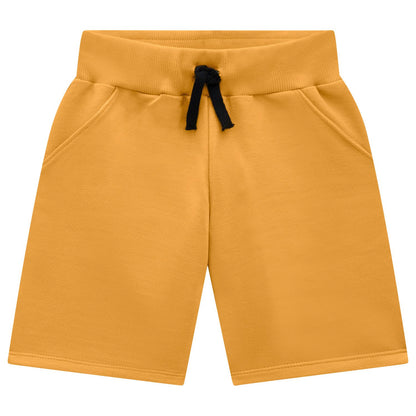 2pc Black Surfboard Tee w Gold Shorts