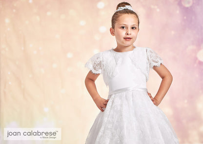 Lace White Silk Belted Dress
