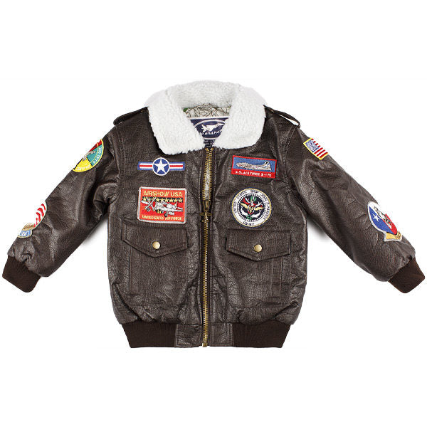 9-Patch A-2 Brown Bomber Jacket