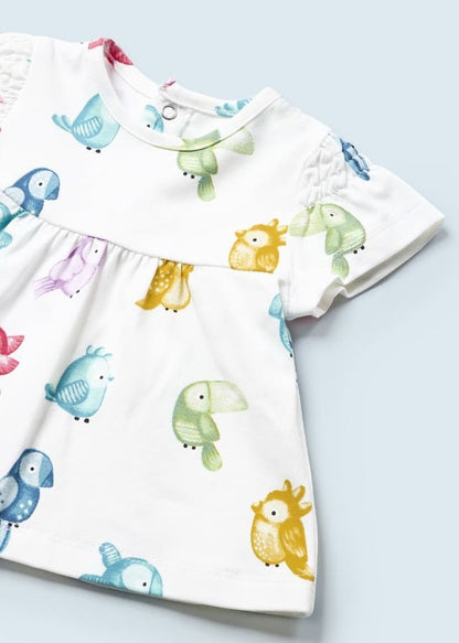 2pc Scattered Bird Top w Shorts