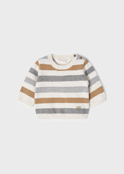 2pc Neutral Sweater w Tweed Pant